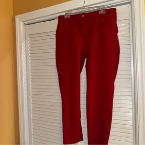 Chico's Red Ankle Pants